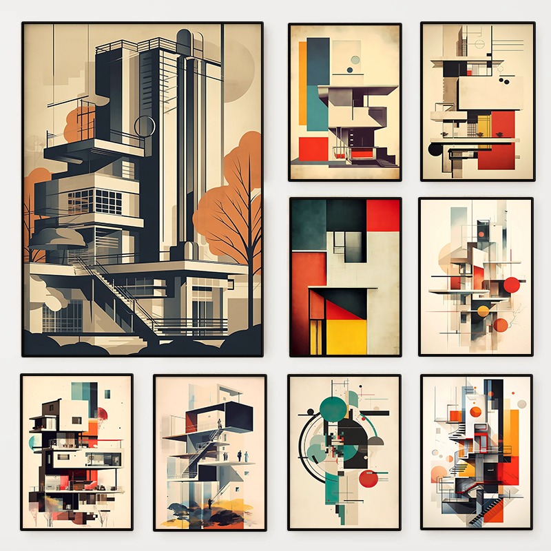 Vintage minimalista bauhaus ar - Photography Geometry avaliação e preço